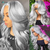 Allove Grey Lace Front Wig Human Hair 13x4 Body Wave Lace Front Human Hair Wigs PrePlucked Brazilian Colored Hair Wigs For Women